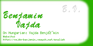 benjamin vajda business card